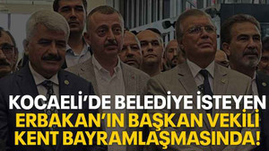 Kocaeli’de belediye isteyen Erbakan’ın başkan vekili kent bayramlaşmasında!